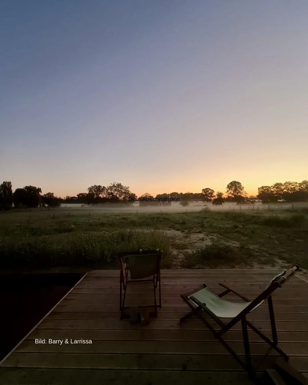 Morgenblick von der Terrasse, Bild: Barry und Larissa