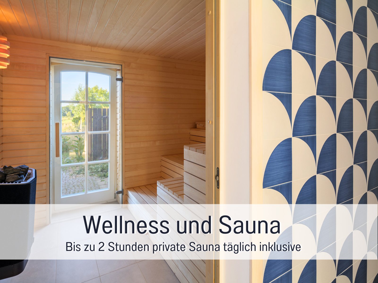 Sauna and wellness included